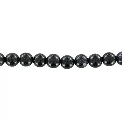 142100100520 Rang de colliers boules, Verre aventuriné violet (verre synt.), 06mm | Marco Schreier