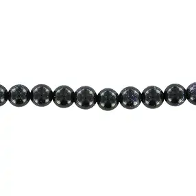 String Beads, Gold stone violet (synth. Glass), 06mm | Marco Schreier