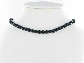 String Beads, Gold stone violet (synt. Glass), faceted, 06mm | Marco Schreier