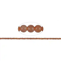 142130100321 Rang de collier boules, Pierre de soleil A, 06mm (39cm) | Marco Schreier