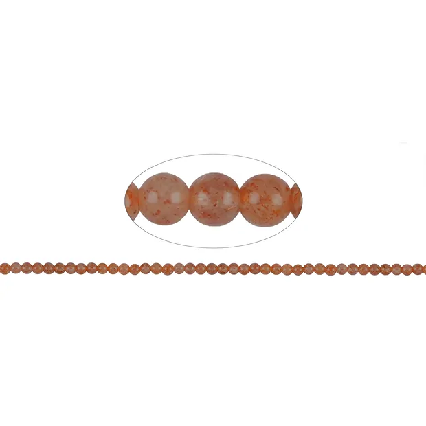String Beads, Sunstone A, 06mm (39cm) | wholesale gems, healing stones & jewelry
