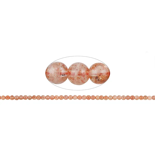 String Beads, Sunstone A, 05mm | minerals trade - gems, healing stones & jewelry