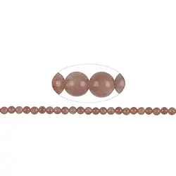 142130100721 Rang de collier boules, Pierre de soleil A, 08mm | Marco Schreier