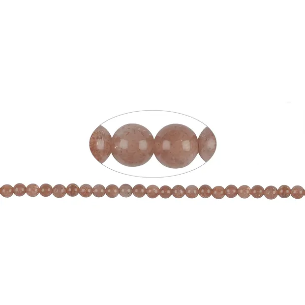 String Beads, Sunstone A, 08mm | minerals trade - gems, healing stones & jewelry