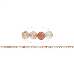 142130104920 Strang Kugeln, Sonnenstein (Arusha), 04mm, facettiert | Marco Schreier