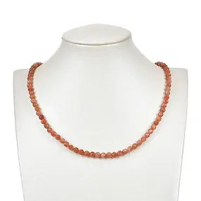String Beads, Sunstone A, 05.5 - 06mm, faceted | gems, healing stones & jewelry