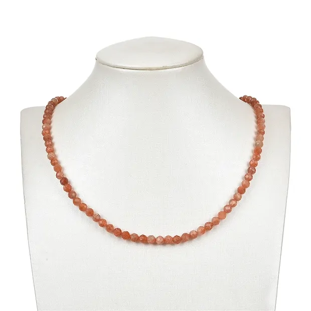 Rang de collier boules, Pierre de soleil A, 05,5 - 06mm, facettes | Marco Schreier