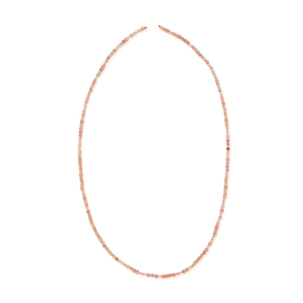 Rang de collier, Pierre de soleil, à facettes, 02 x 02 x 02mm (39cm) | Marco Schreier