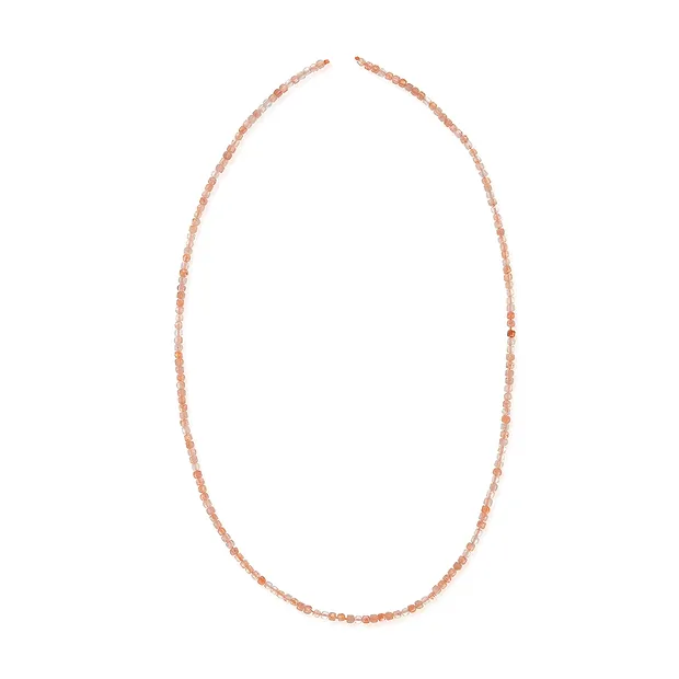 Filo di cubi, Pietra del sole, sfaccettata, 02 x 02 x 02 mm (39 cm) | Marco Schreier