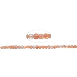 142130210221 Rang de collier, Pierre de soleil, &#xE0; facettes, 02 x 02 x 02mm (39cm) | Marco Schreier