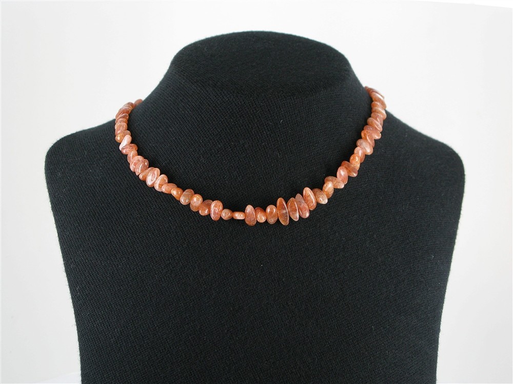 Strang Trommelstein flach, Sonnenstein A, 06 x 09-10mm | Marco Schreier