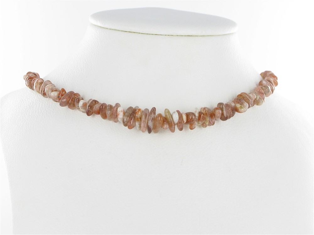 Strand of Tumbled Stones, Sunstone, 02-03 x 10-14mm | Marco Schreier