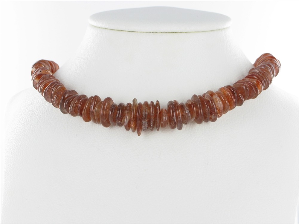 Strand splinter, sunstone A, 10 - 16mm | Schreier gems, healing stones & jewelry