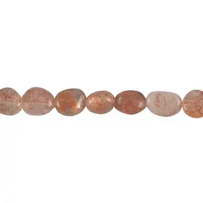 Rang de colliers Nuggets, Pierre de soleil AAA, 08 - 10mm | Marco Schreier