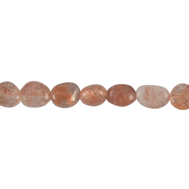 Strand of nuggets, sunstone AAA, 08 - 10mm | wholesaler gems & healing stones