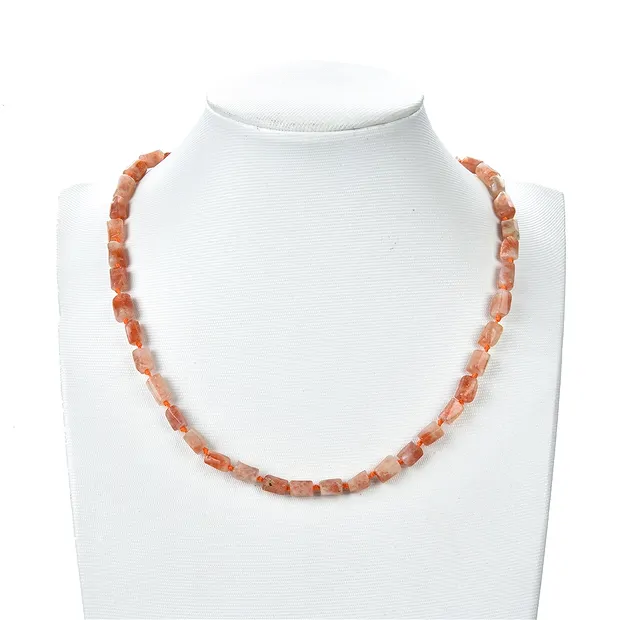Cylinder strand, sunstone, 10 x 06mm (41cm) | wholesaler gems & healing stones