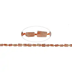 142130626220 Rang de colliers, Pierre de soleil, 10 x 06mm (41cm) | Marco Schreier