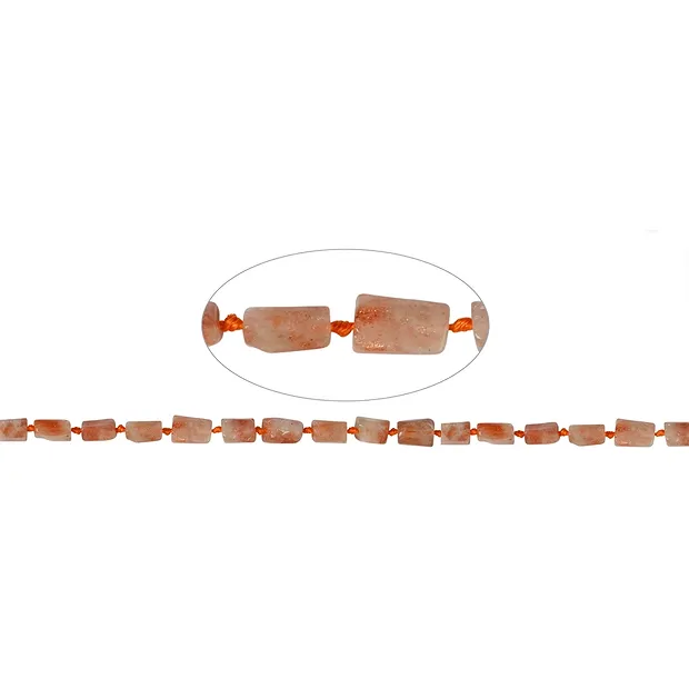 Rang de colliers, Pierre de soleil, 10 x 06mm (41cm) | Marco Schreier