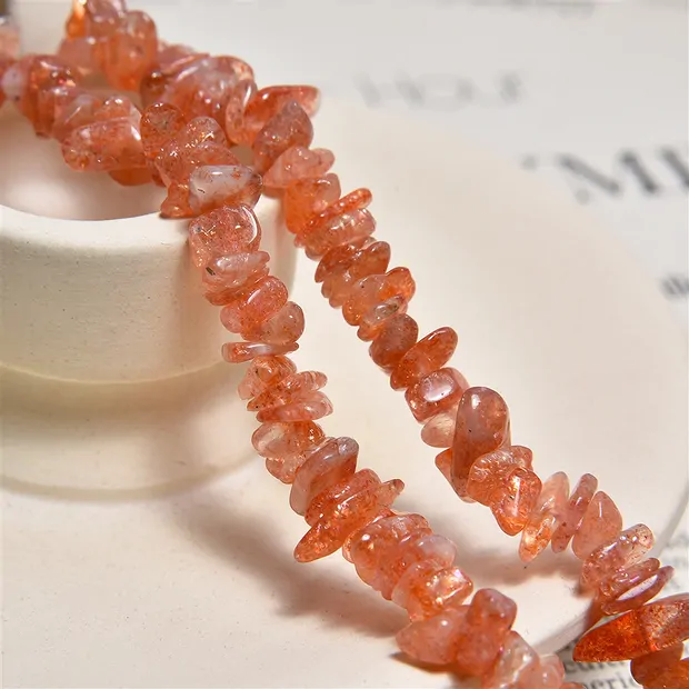 Strand splinter, sunstone A, 05 - 08mm (38cm) | wholesaler gems & healing stones