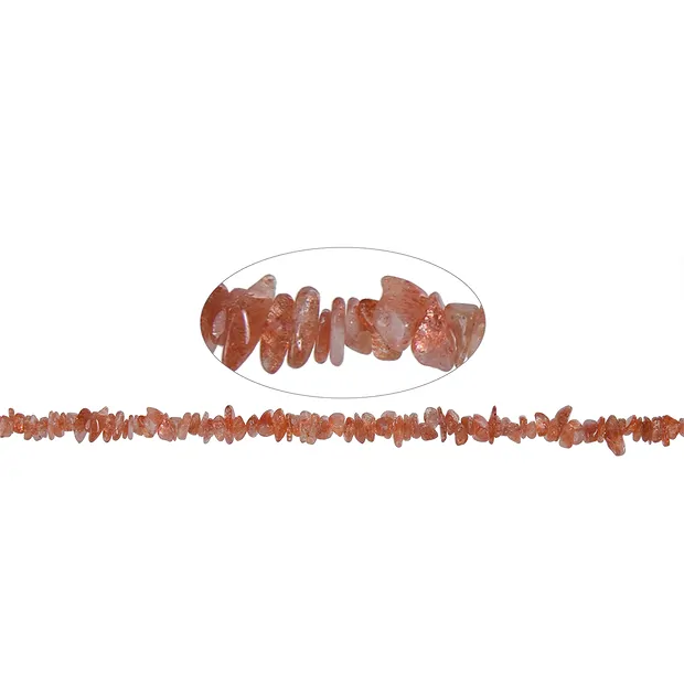 Strand splinter, sunstone A, 05 - 08mm (38cm) | wholesaler gems & healing stones