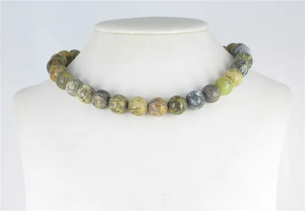 Rang de collier boules, Opalite (jaune), 14mm | Marco Schreier
