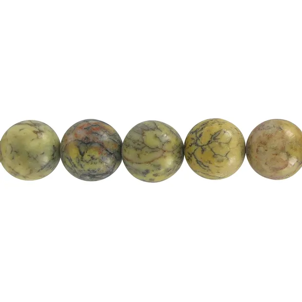 Strang Kugeln, Opalith (gelb), 16mm | Schreier Edelsteine, Heilsteine & Schmuck