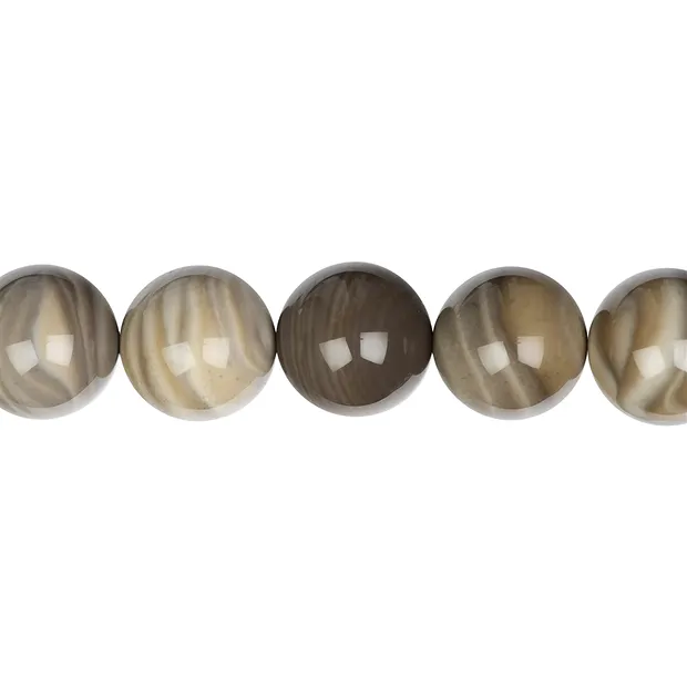 String Beads, Flint, 16mm | Schreier - wholesaler gems, healing stones & jewelry