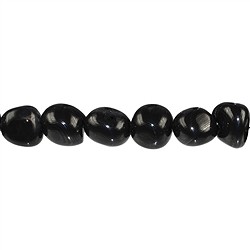 142240604820 Rang de colliers Nuggets (Pebbles), Psilomélane, 09 - 13mm | Marco Schreier