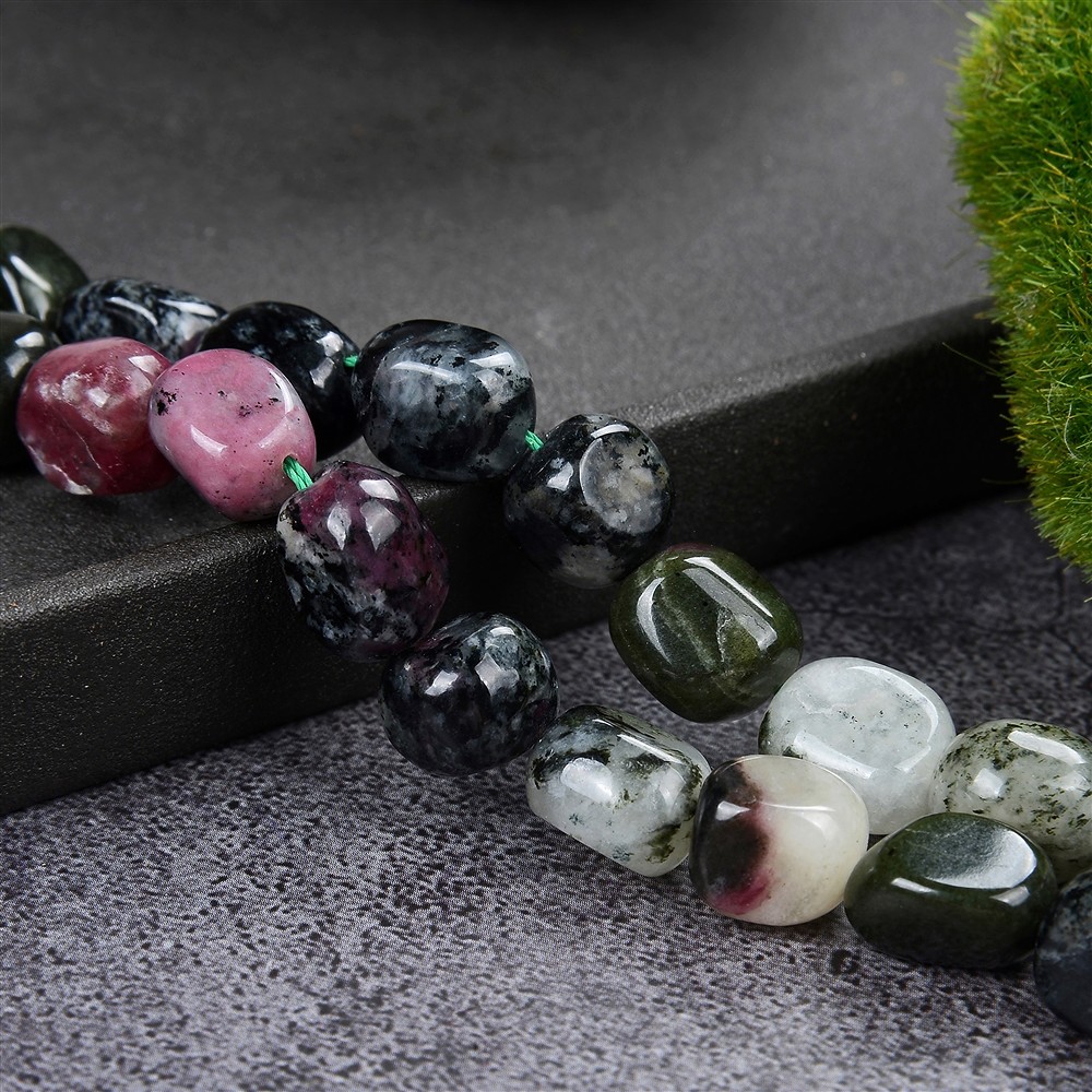 Strang Nuggets, Eudialyt, 09 - 10mm (39cm) | GH Edelsteine, Heilsteine & Schmuck