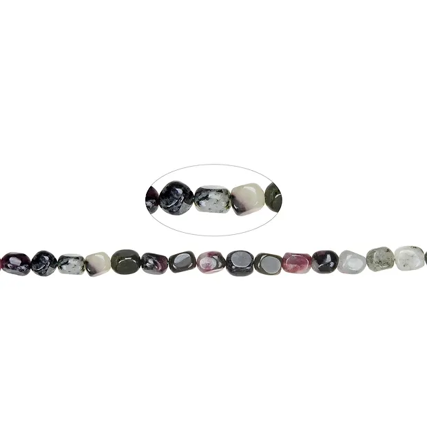 Rang de colliers Nugget, Eudialyte, 09 - 10mm (39cm) | Marco Schreier