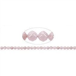 142340110921 String Beads, Morganite, faceted, 06mm | Schreier gems, healing stones &amp; jewelry