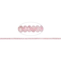 142340300521 Rang de colliers Boutons, Morganite, facettes, 02 x 04mm | Marco Schreier