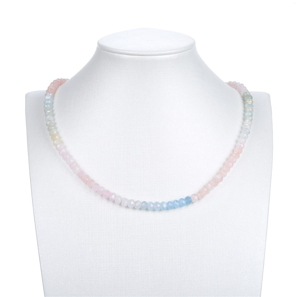 Strang Button, Beryll (Aquamarin, Morganit), 04 x 06mm (39cm) | Marco Schreier