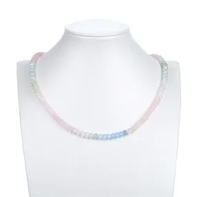 Strang Button, Beryll (Aquamarin, Morganit), 04 x 06mm (39cm) | Marco Schreier