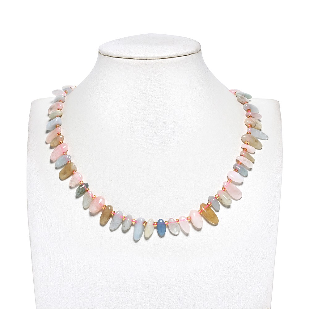 Strang Nuggets "Zahn", Morganit, 06-08 x 13-16mm | Marco Schreier