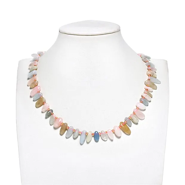 Filo di pepite "dente", Morganite, 06-08 x 13-16mm | Marco Schreier