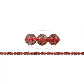 String Beads, Hematite Quartz, 06mm | wholesaler gems, healing stones & jewelry