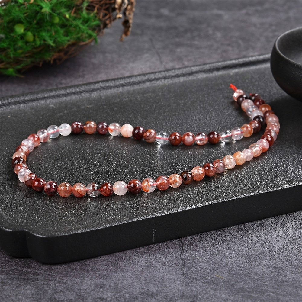 Strang Kugeln, Hämatitquarz, 06mm (39cm) | GH Edelsteine, Heilsteine & Schmuck