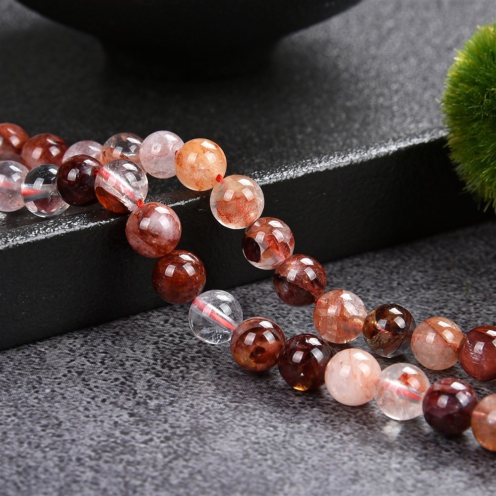 Strang Kugeln, Hämatitquarz, 06mm (39cm) | GH Edelsteine, Heilsteine & Schmuck