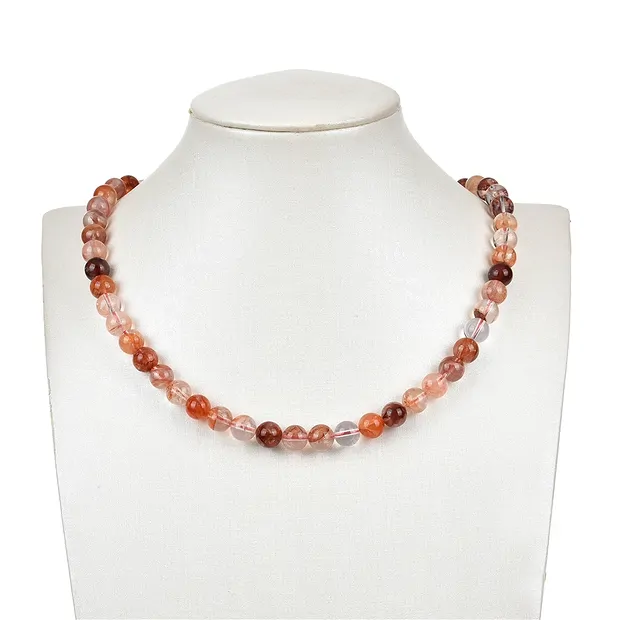 String Beads, Hematite Quartz, 08mm (39cm) | wholesaler gems & healing stones