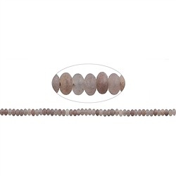 142350300110 Rang de collier Boutons, Quartz avec h&#xE9;matite, 02 x 04mm | Marco Schreier