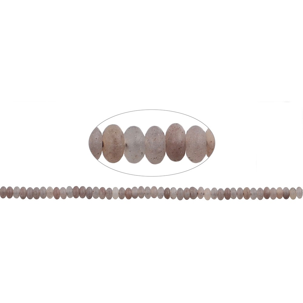 Button strand, Hematite Quartz, 02 x 04mm | wholesaler gems & healing stones