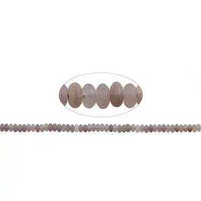 Rang de collier Boutons, Quartz avec hématite, 02 x 04mm | Marco Schreier