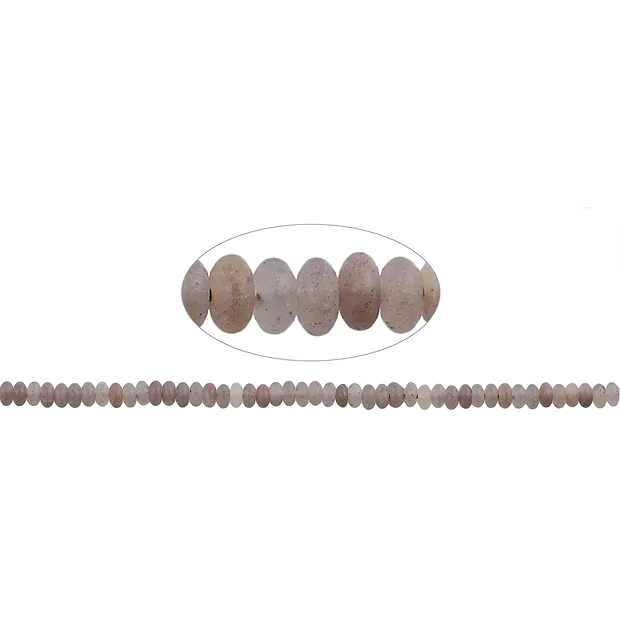 Button strand, Hematite Quartz, 02 x 04mm | wholesaler gems & healing stones