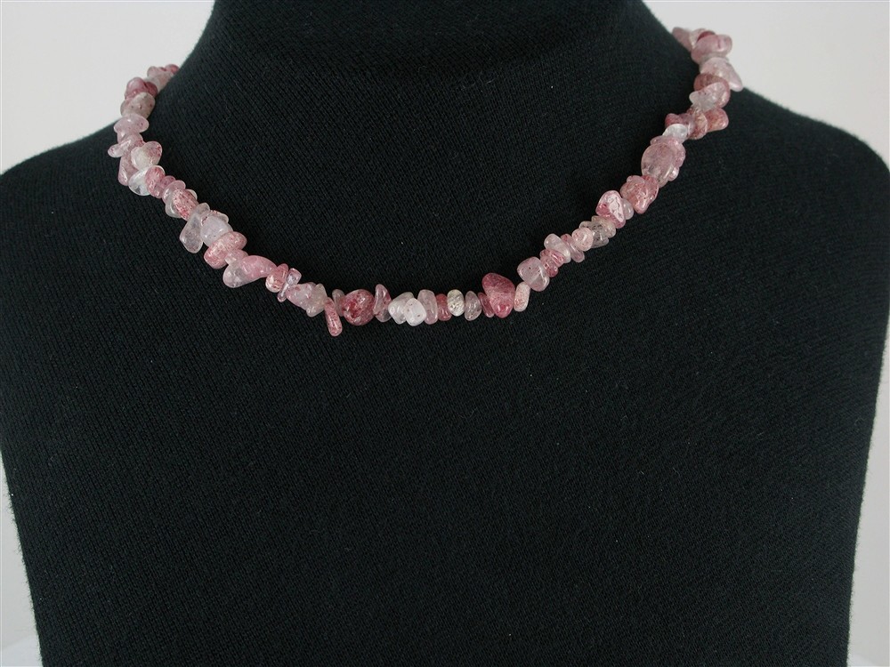 Rang de collier &#xE9;clat, Quartz avec h&#xE9;matite, 02-04 x 05-10mm, 84cm (extra long) | Marco Schreier