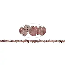 142350610520 Rang de collier éclat, Quartz avec hématite, 02-04 x 05-10mm, 84cm (extra long) | Marco Schreier