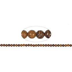 142370100520 Filo di perline, diaspro (Diaspro serpentino), 06 mm (39 cm) | Marco Schreier