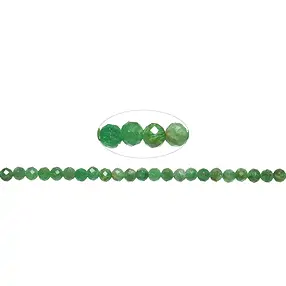 String Beads, Garnet (Tsavorite), 03mm, faceted (39cm) | Marco Schreier
