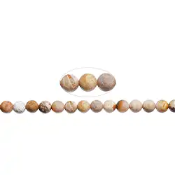 142450100720 Strang Kugeln, versteinerte Koralle, 08mm | GH Edelsteine, Heilsteine & Schmuck