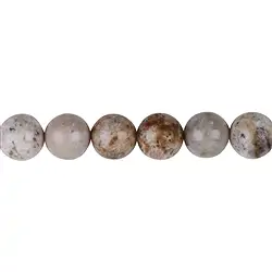 142450101020 Cuentas de piedras preciosas, Coral petrificado, 12mm | Marco Schreier